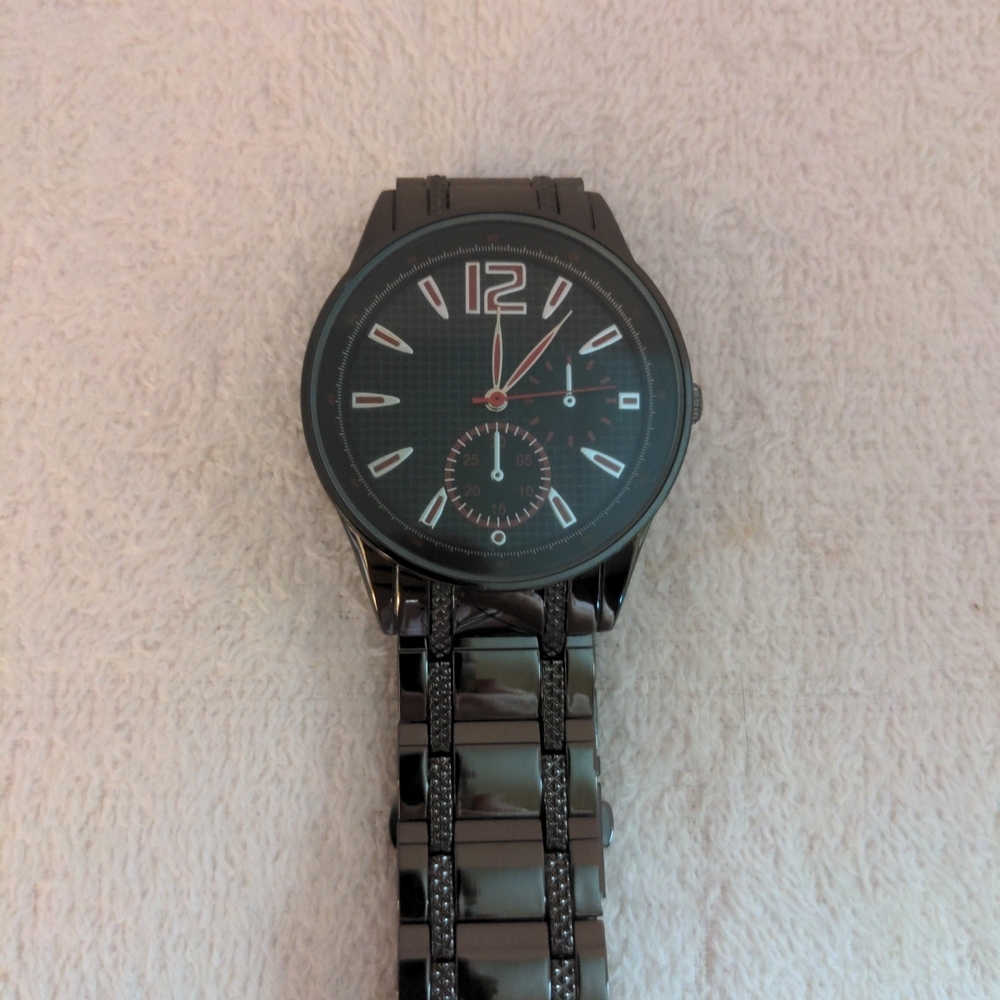 Black Stainless Steel Men's Watch